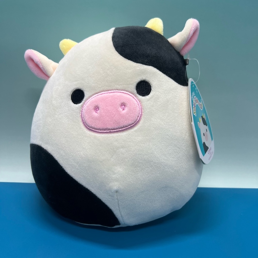 Squishmallows 7.5 inch Connor the Black and White Cow Stuffed Animal